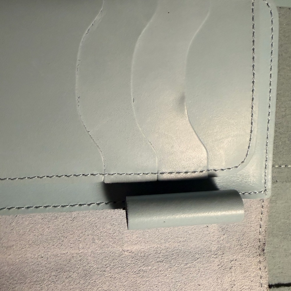 Light Blue Leather Journal Cover Set - Picture 3 of 5